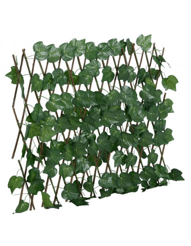 Traliccio Foglie Vite Artificiale Espandibile Verde 190x60 cm