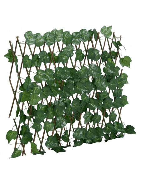 Traliccio Foglie Vite Artificiale Espandibile Verde 190x60 cm