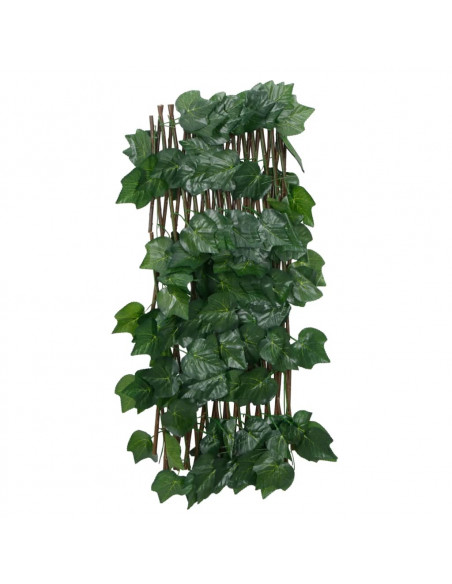 Traliccio Foglie Vite Artificiale Espandibile Verde 190x60 cm