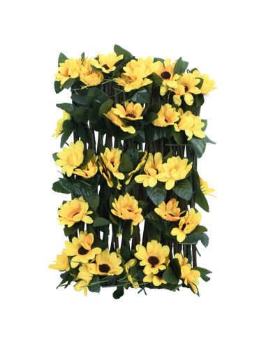 Traliccio Edera Artificiale Espandibile Giallo 180x20 cm