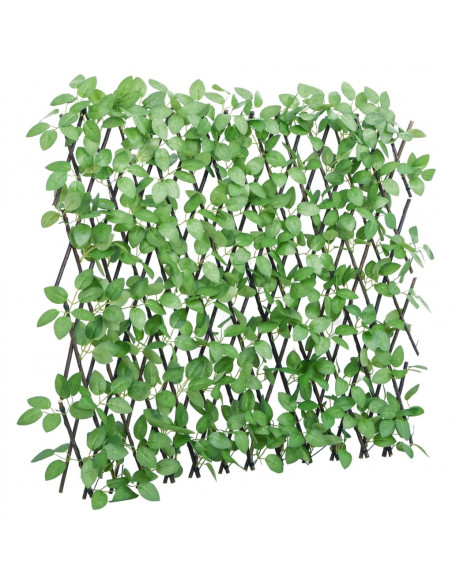 Traliccio Edera Artificiale Espandibile 5 pz Verde 180x65 cm