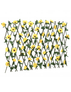 Traliccio Edera Artificiale Espandibile Giallo 180x60 cm 2