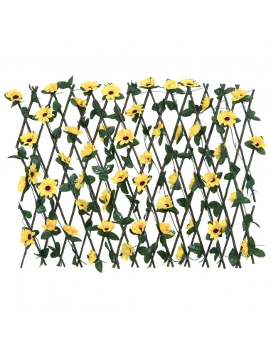 Traliccio Edera Artificiale Espandibile Giallo 180x60 cm