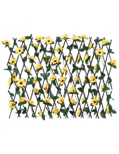 Traliccio Edera Artificiale Espandibile Giallo 180x60 cm