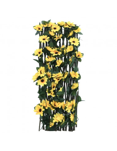 Traliccio Edera Artificiale Espandibile Giallo 180x60 cm