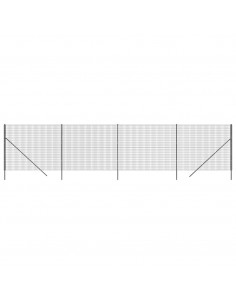 Recinzione Metallica Antracite 2,2x10 m in Acciaio Zincato 2