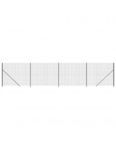 Recinzione Metallica con Flangia Antracite 2x10 m 2