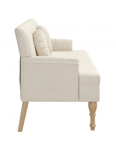 Panca con Cuscini 113x64,5x75,5 cm in Lino