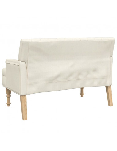 Panca con Cuscini 113x64,5x75,5 cm in Lino