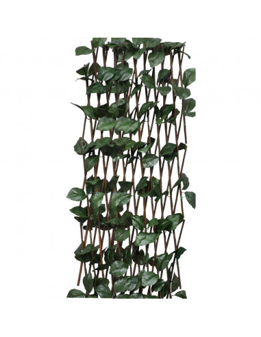 Recinto in Salice a Traliccio 5 pz Foglie Artificiali 180x60 cm