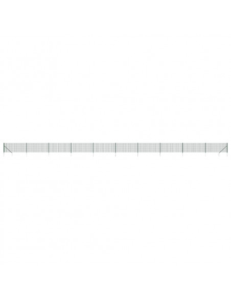 Recinzione Metallica con Picchetti Ancoraggio Verde 0,8x25 m