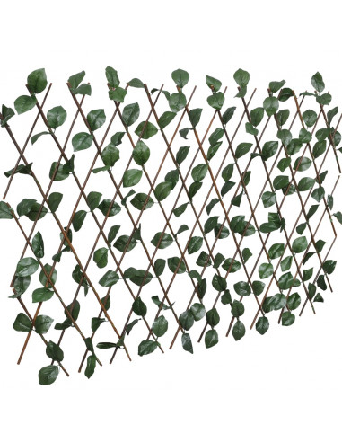 Recinto in Salice a Traliccio 5 pz Foglie Artificiali 180x30 cm