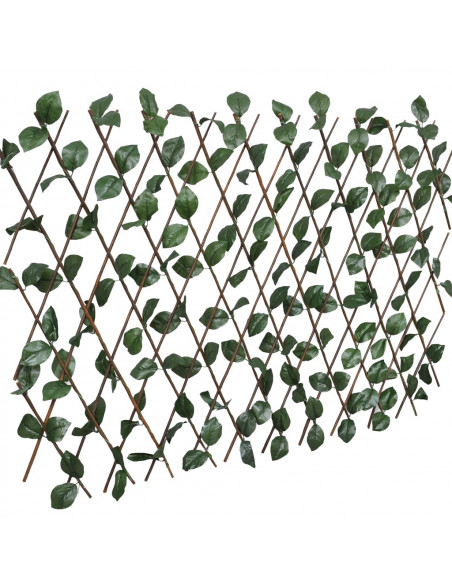 Recinto in Salice a Traliccio 5 pz Foglie Artificiali 180x30 cm