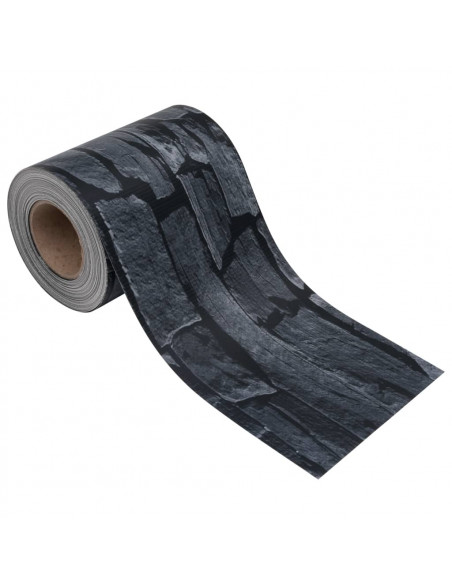 Recinzione Frangivento Giardino PVC 35x0,19 m Grigio Pietra