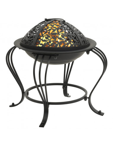 Braciere con Attizzatoio 49 cm in Acciaio