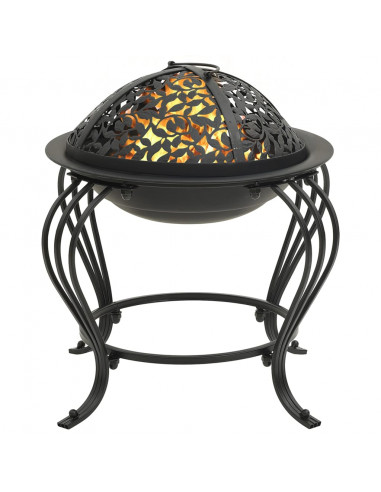 Braciere con Attizzatoio 49 cm in Acciaio