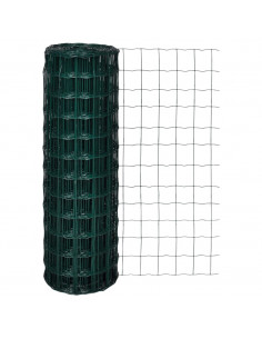 Recinzione Europea in Acciaio 10 x 1,2 m Verde 2