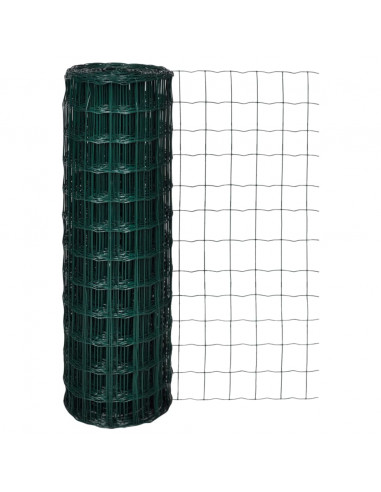 Recinzione Europea in Acciaio 10 x 1,2 m Verde