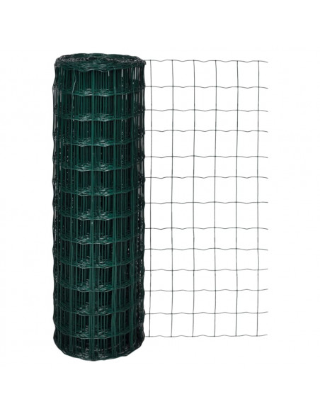 Recinzione Europea in Acciaio 10 x 1,2 m Verde