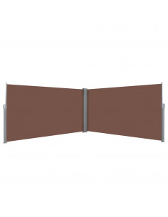 Tenda da Sole Laterale Retrattile 160x600 cm Marrone 2