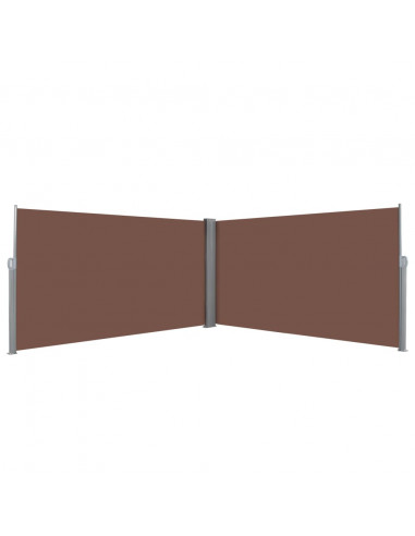 Tenda da Sole Laterale Retrattile 160x600 cm Marrone