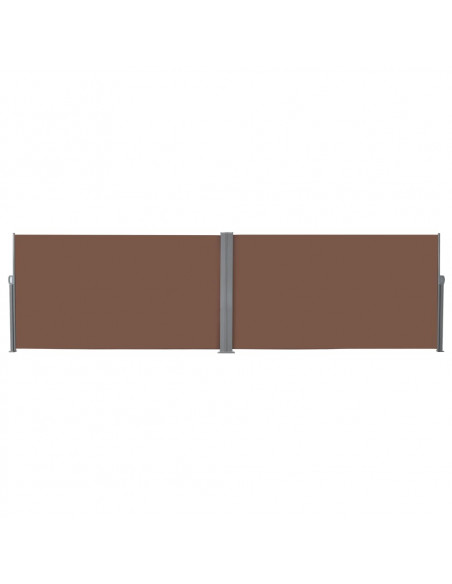 Tenda da Sole Laterale Retrattile 160x600 cm Marrone