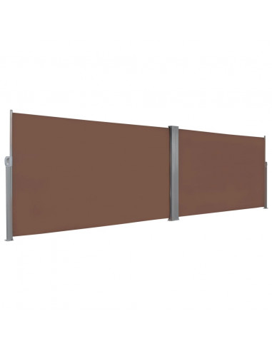 Tenda da Sole Laterale Retrattile 160x600 cm Marrone