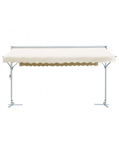 Tenda Parasole con Piedistallo 500x300 cm Crema
