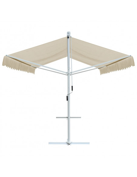 Tenda Parasole con Piedistallo 500x300 cm Crema