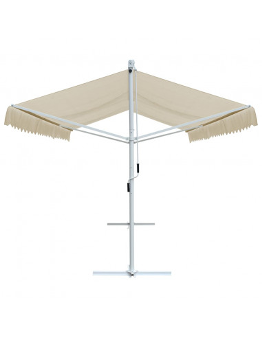 Tenda Parasole con Piedistallo 600x300 cm Crema