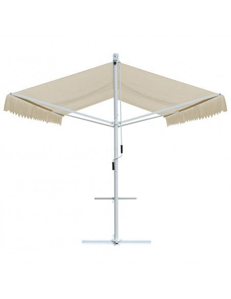 Tenda Parasole con Piedistallo 600x300 cm Crema