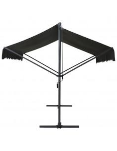 Tenda Parasole con Piedistallo 300x300 cm Antracite 2