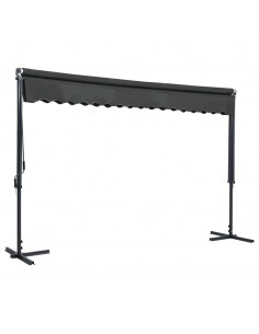 Tenda Parasole con Piedistallo 400x300 cm Antracite 2