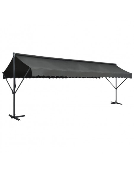 Tenda Parasole con Piedistallo 600x300 cm Antracite