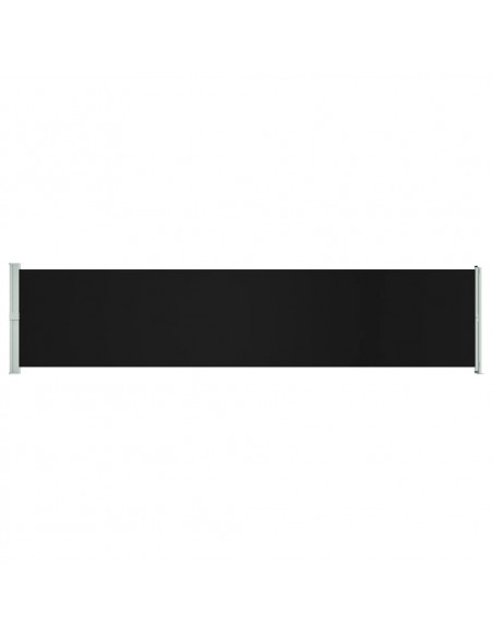 Tenda Laterale Retrattile per Patio 140x600 cm Nera