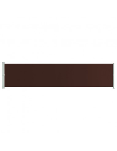 Tenda Laterale Retrattile per Patio 140x600 cm Marrone