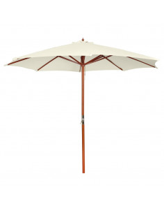 Ombrellone 300x258 cm Bianco Sabbia 2