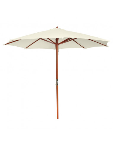 Ombrellone 300x258 cm Bianco Sabbia