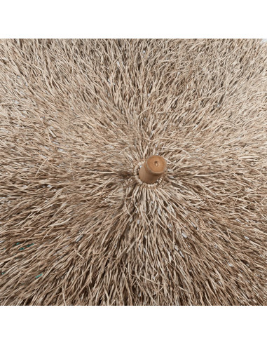 Ombrellone in Bambù 270 cm Parasole in Foglie di Banano