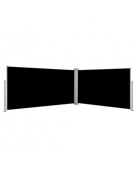 Tenda da Sole Laterale Retrattile Nera 160x600 cm