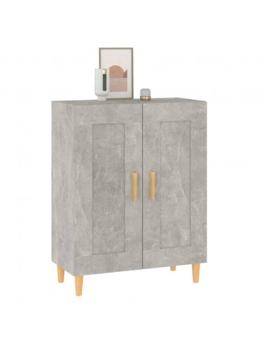 Credenza Grigio Cemento 69,5x34x90 cm in Legno Multistrato