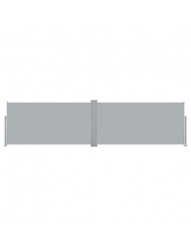 Tenda da Sole Laterale Retrattile 160x600 cm Grigia