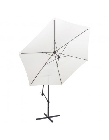 Ombrellone 3 m Bianco Sabbia