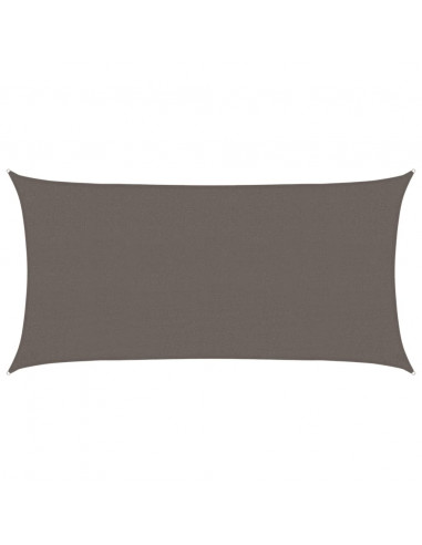 Parasole a Vela HDPE Rettangolare 2x4 m Antracite