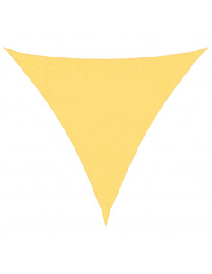 Parasole a Vela HDPE Triangolare 3,6x3,6x3,6 m Beige 2