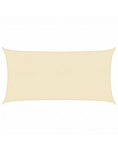 Parasole a vela HDPE Rettangolare 2x4 Crema 2