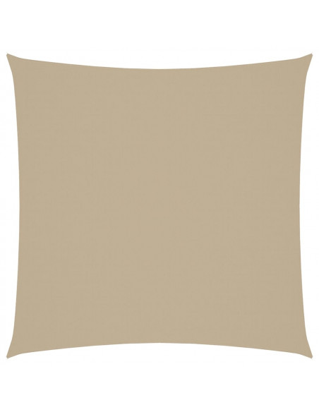 Parasole a Vela in Tela Oxford Quadrato 3,6x3,6 m Beige
