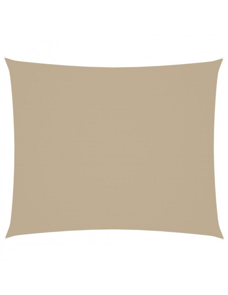 Parasole a Vela in Oxford Rettangolare 4x6 m Beige