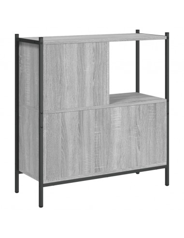 Libreria Grigio Sonoma 72x28x77,5 cm in Legno Multistrato