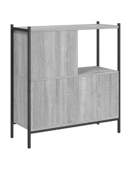 Libreria Grigio Sonoma 72x28x77,5 cm in Legno Multistrato